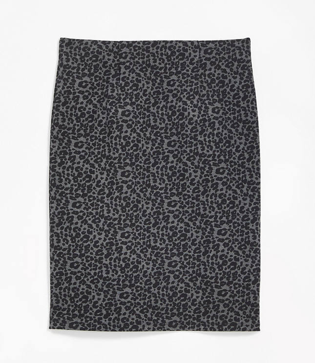 animal print skirt grey