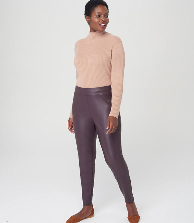 LOFT Plus Faux Leather Leggings