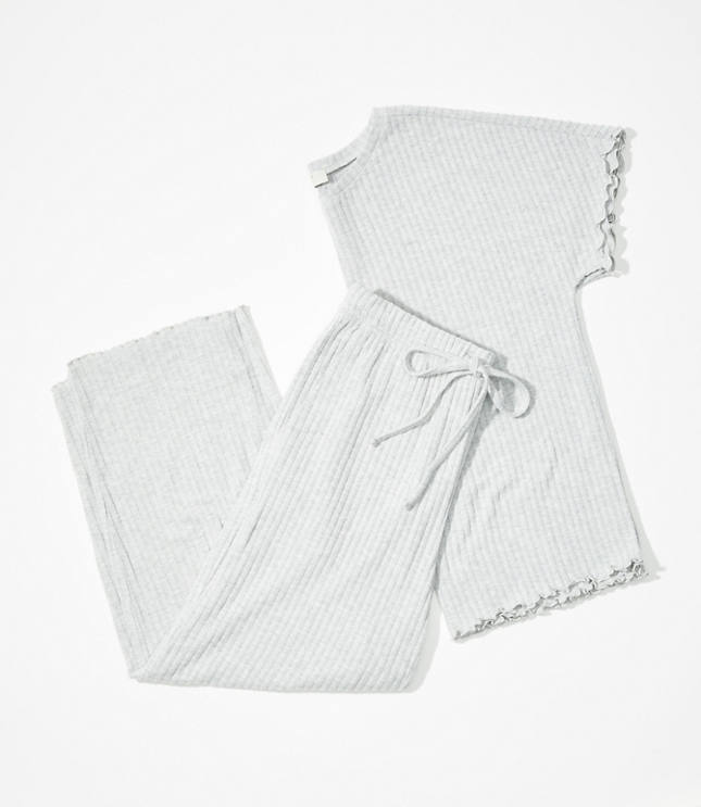 Ribbed Pajama Set