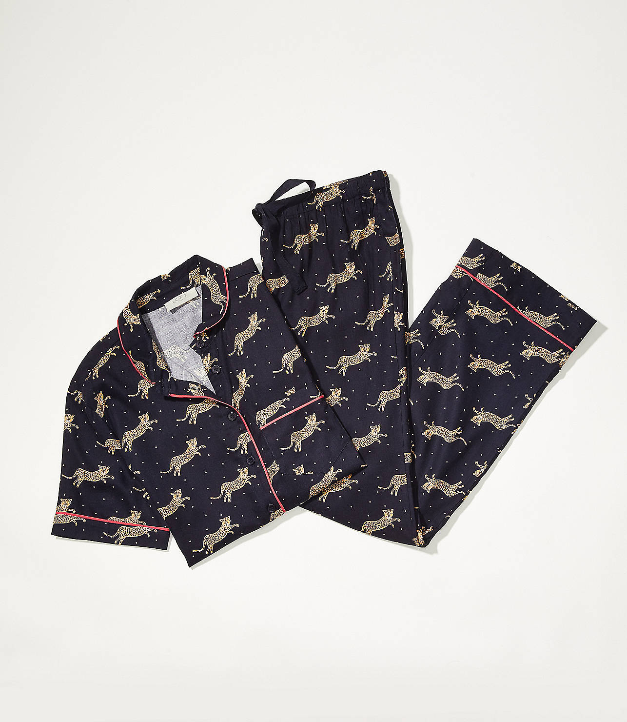 Cheetah Print Pajama Set