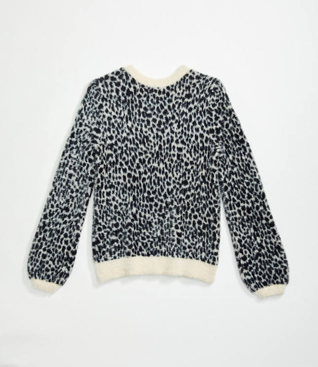 Animal Print V-Neck Sweater image number 2