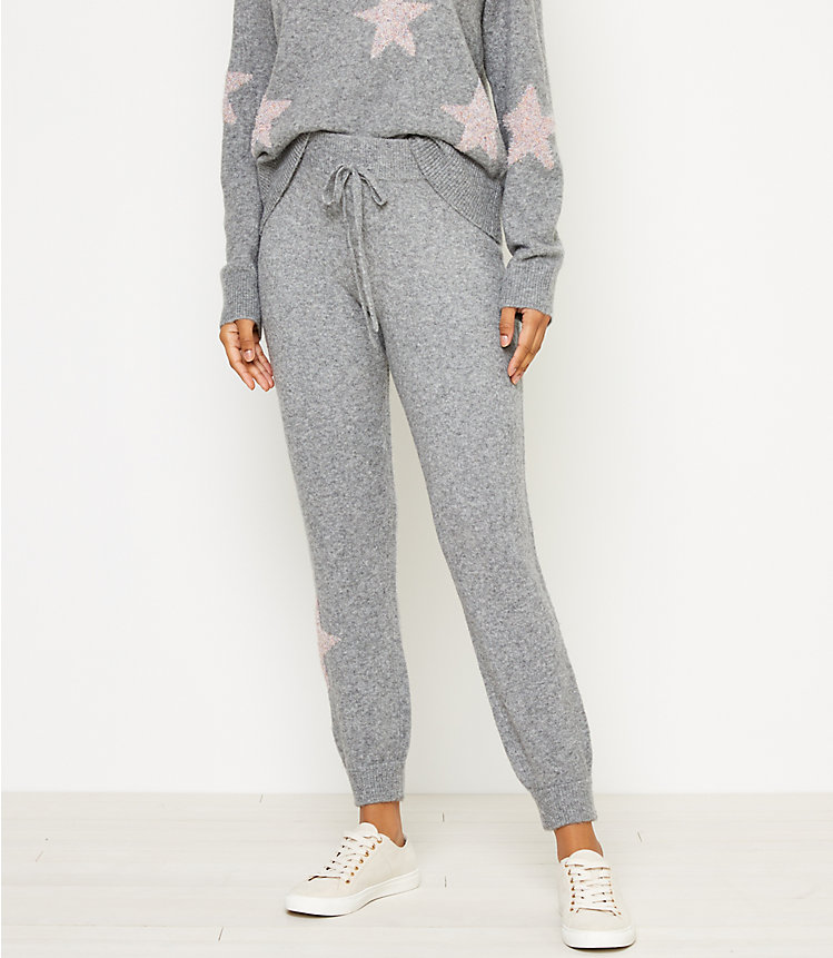 Lou & Grey Shimmer Star Sweater Joggers image number 0