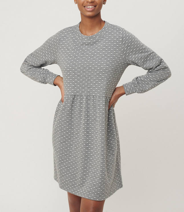 grey swing dress