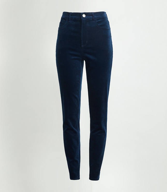 petite black velvet pants
