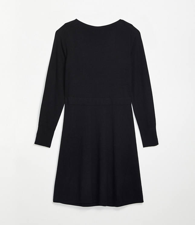 black sweater dress petite