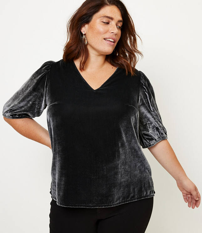 Loft velvet top online