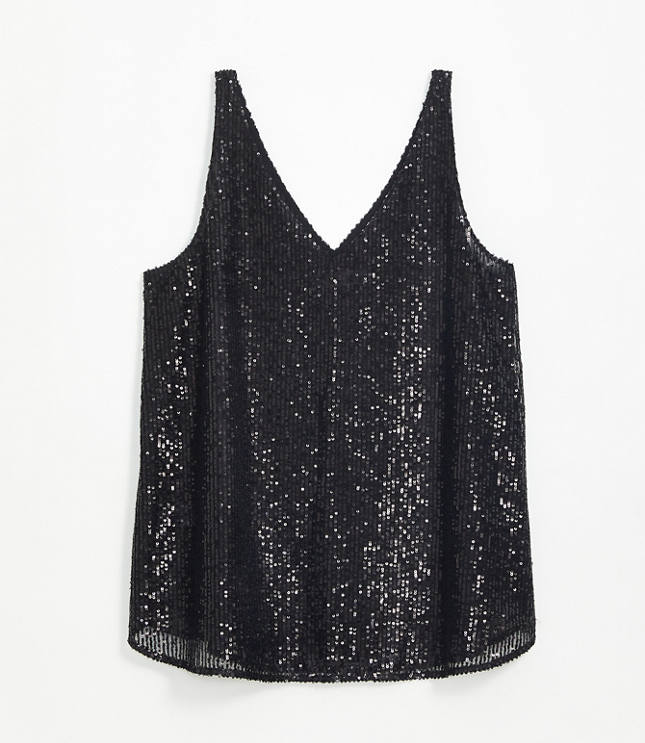 sequin shell top