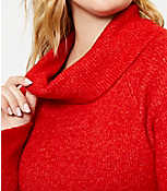 LOFT Plus Cowl Neck Sweater Dress carousel Product Image 2