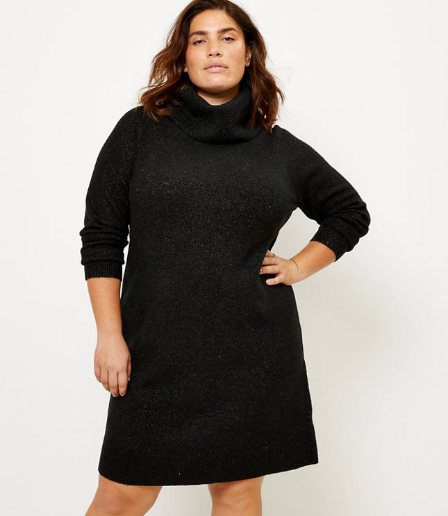 sweater dress cowl neck