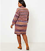 LOFT Plus Spacedye Turtleneck Sweater Dress carousel Product Image 3