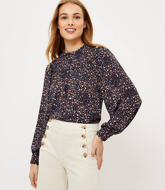 loft floral blouse