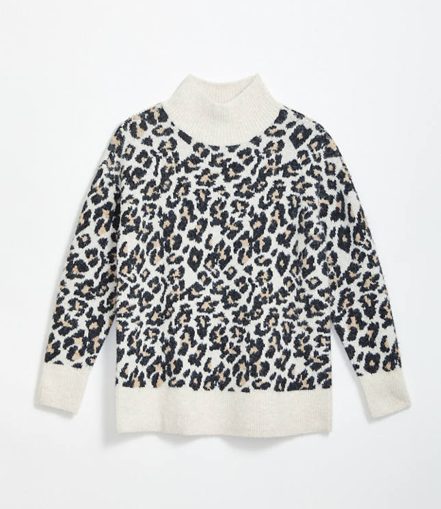loft leopard print sweater