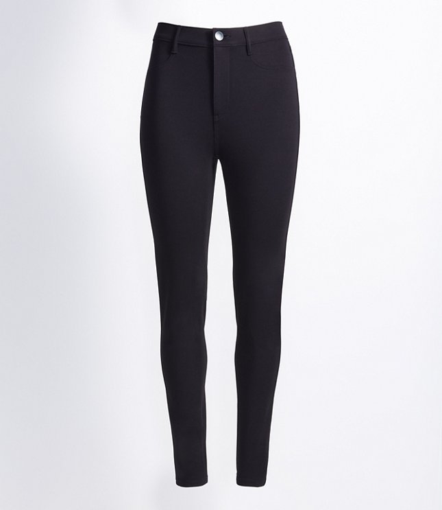 LOFT Outlet Pants size s Leggings Black Rayon Nylon Spandex
