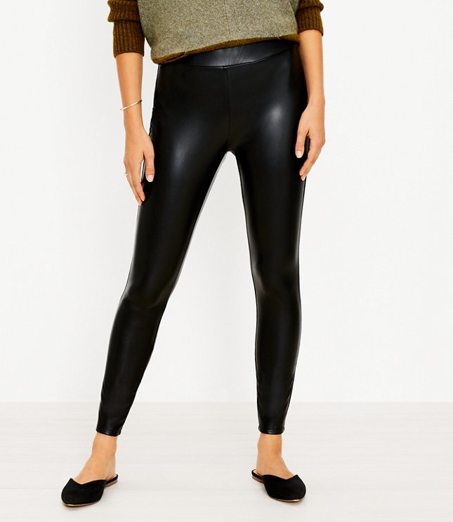 tall faux leather pants