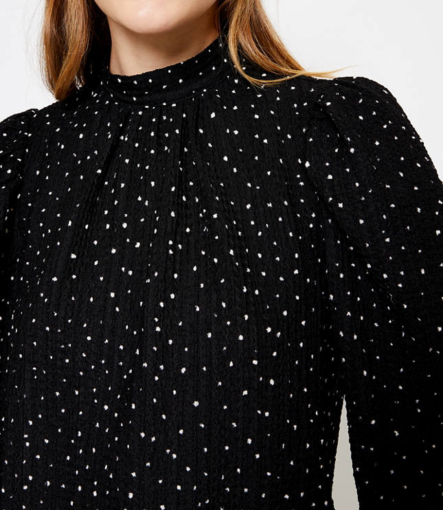 Dotted Knit Blouse