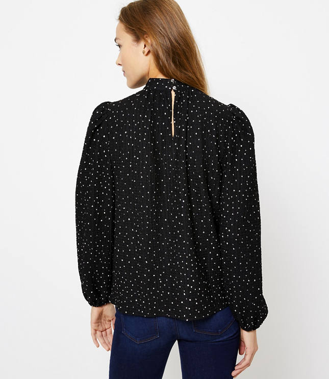 Dotted Knit Blouse