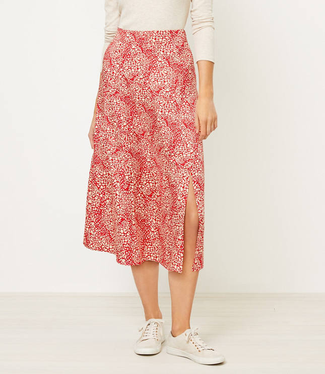 Animal Spotted Midi Skirt