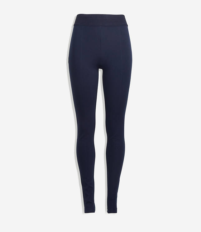 Petite Herringbone Leggings - Forever Navy