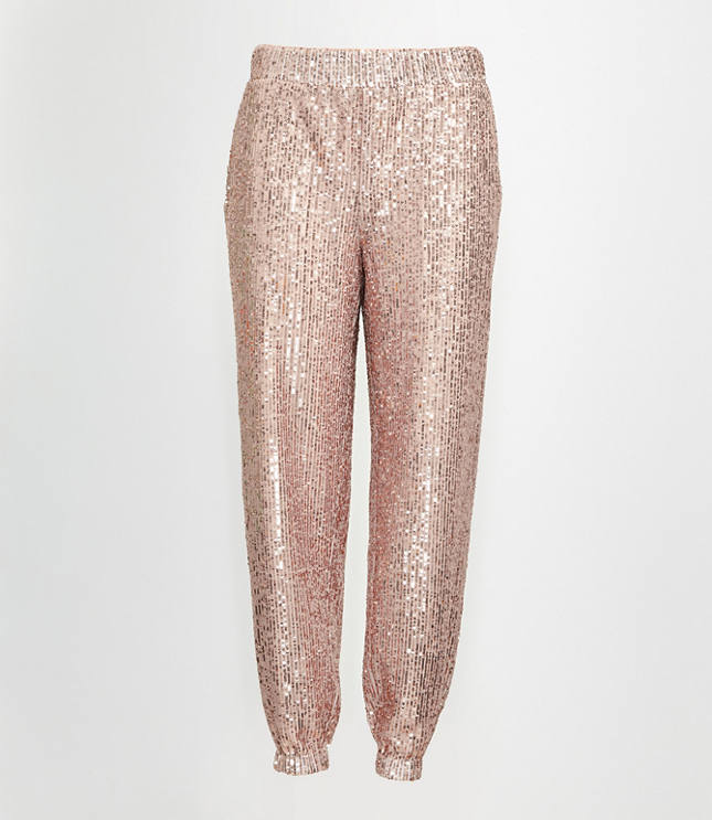 glitter jogger pants