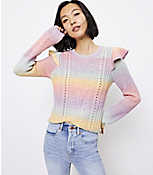 Spacedye Ruffle Sleeve Sweater carousel Product Image 1