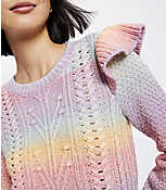 Spacedye Ruffle Sleeve Sweater carousel Product Image 2
