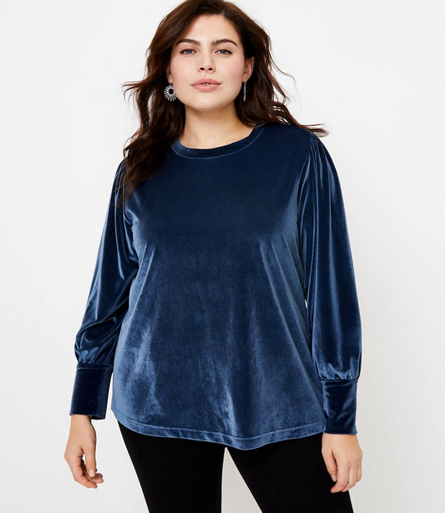 Loft hot sale velvet top