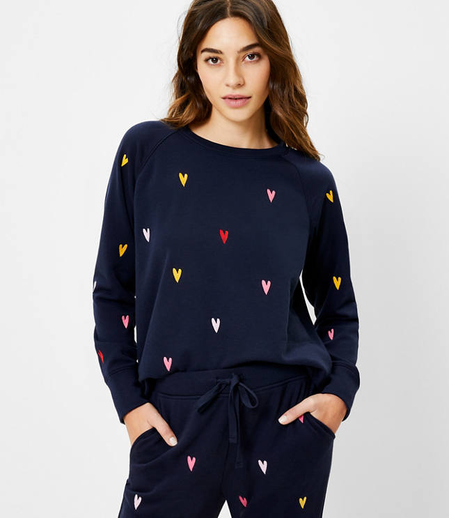 Loft heart 2024 sweatshirt