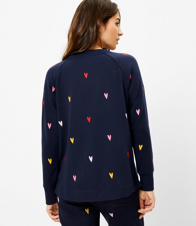 Loft lou and grey heart sweatshirt - The Double Take Girls