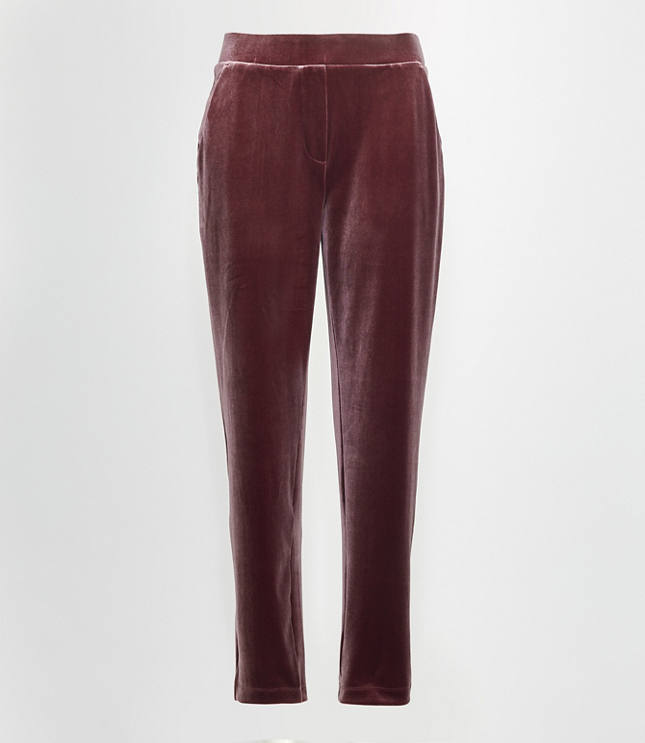 womens tall velvet pants