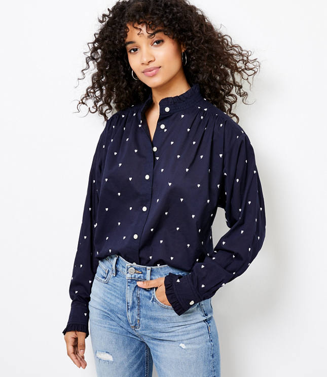 loft petite shirts