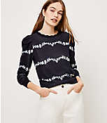 Floral Puff Sleeve Sweater carousel Product Image 1