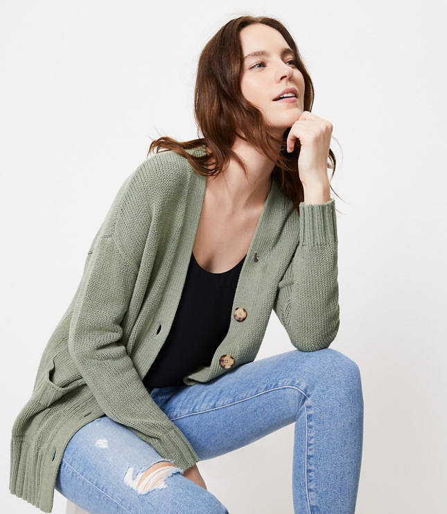 loft long cardigan