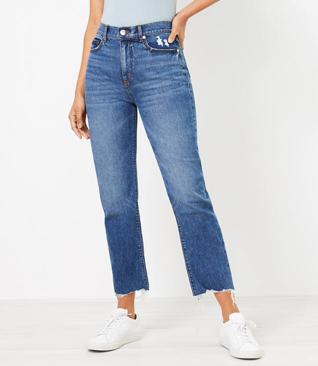 Straight Leg Jeans for Women | LOFT