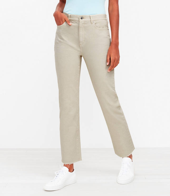 The High Waist Straight Crop Jean