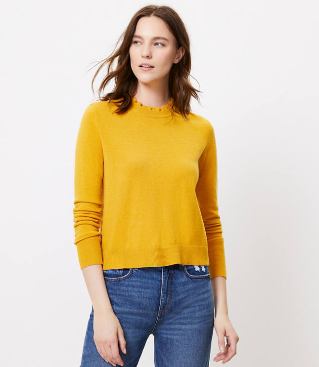 Ruffle Neck Sweater