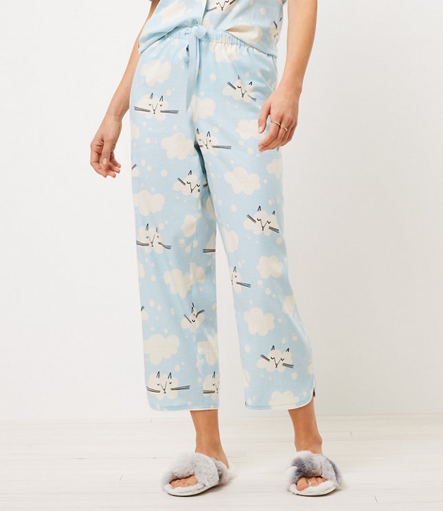 Cloud Kitty Pajama Pants | LOFT
