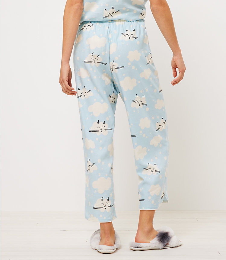 Cloud Kitty Pajama Pants image number 2