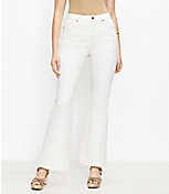 High Rise Sandal Flare Jeans in Natural White carousel Product Image 1