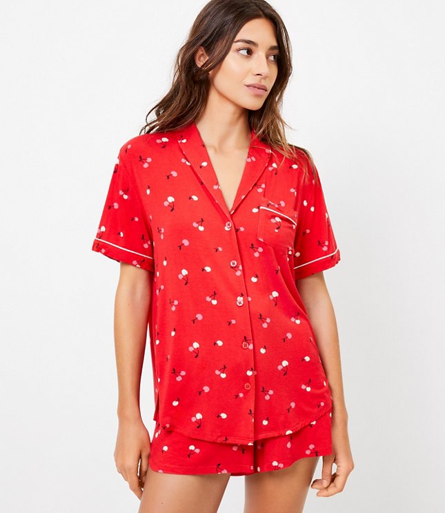 Cherry Pajama Top | LOFT