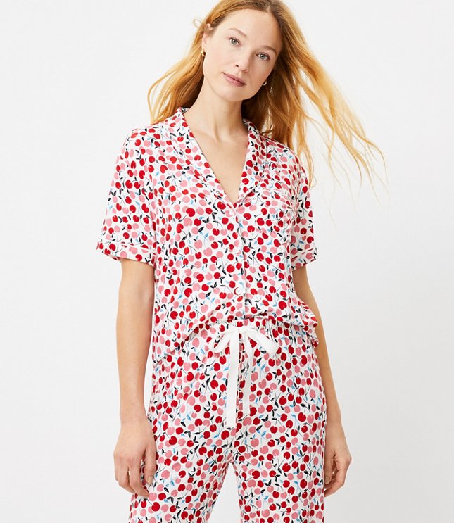 Cherry Pajama Top | LOFT