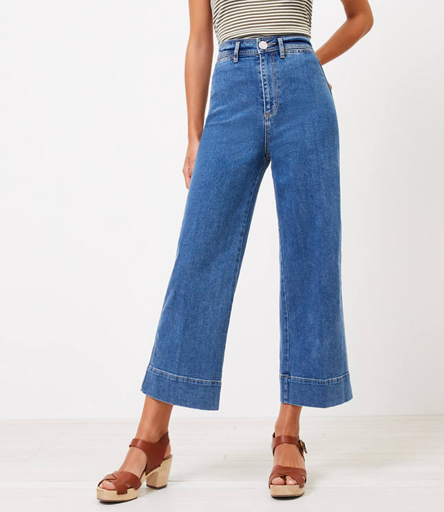 High Rise Wide Leg Jeans in Authentic Mid Vintage Wash