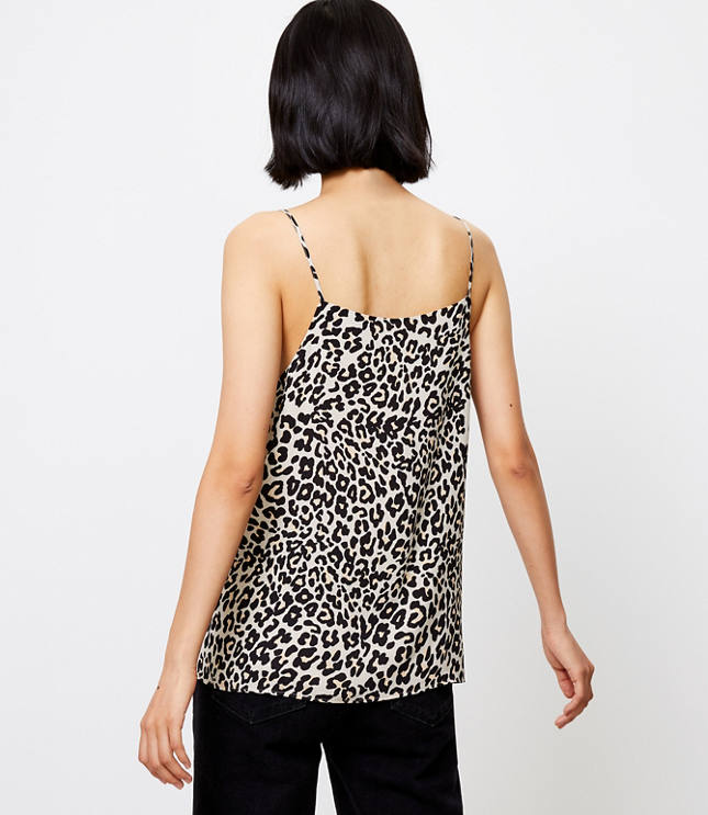 Leopard Print Drapey Cami