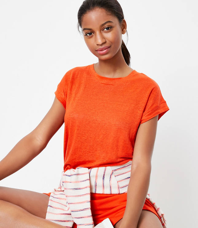 Loft Lou & Grey Softserve Linen Muscle Tee