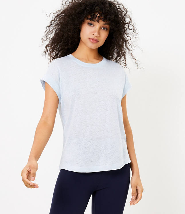 Loft Lou & Grey Softserve Linen Muscle Tee