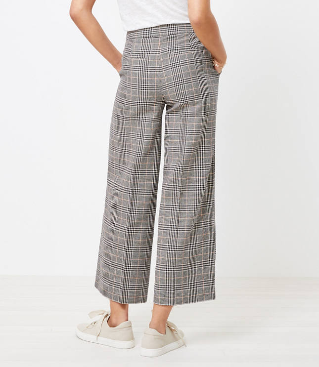 Plaid pants sale cropped