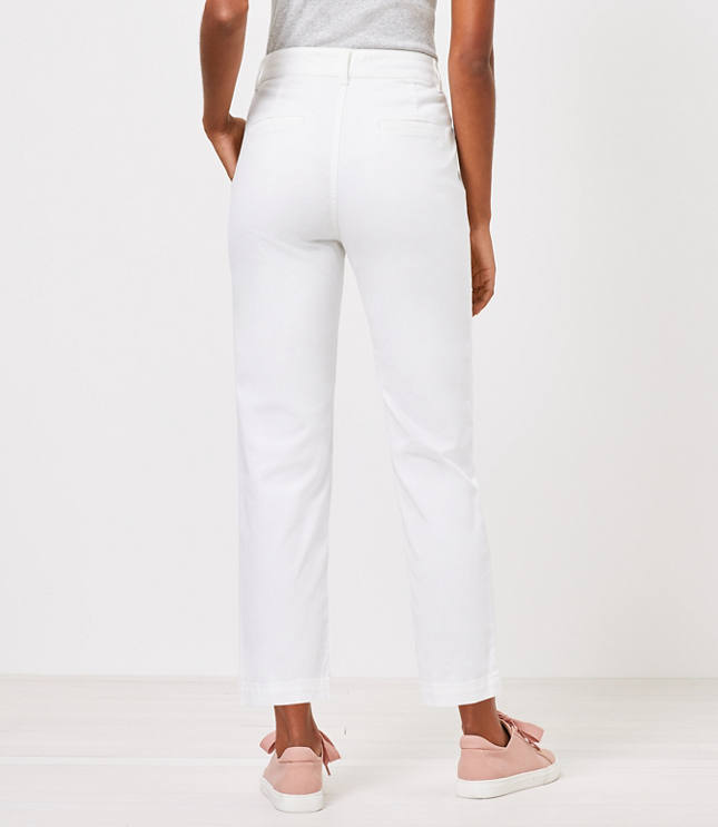 Perfect Straight Pants in Washed Twill