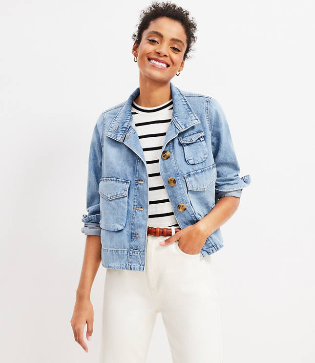 Loft outlet denim jacket best sale