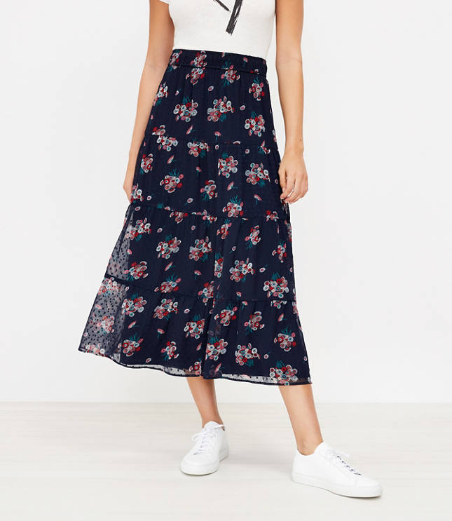 midi skirt with pockets 5 tabs 1 set