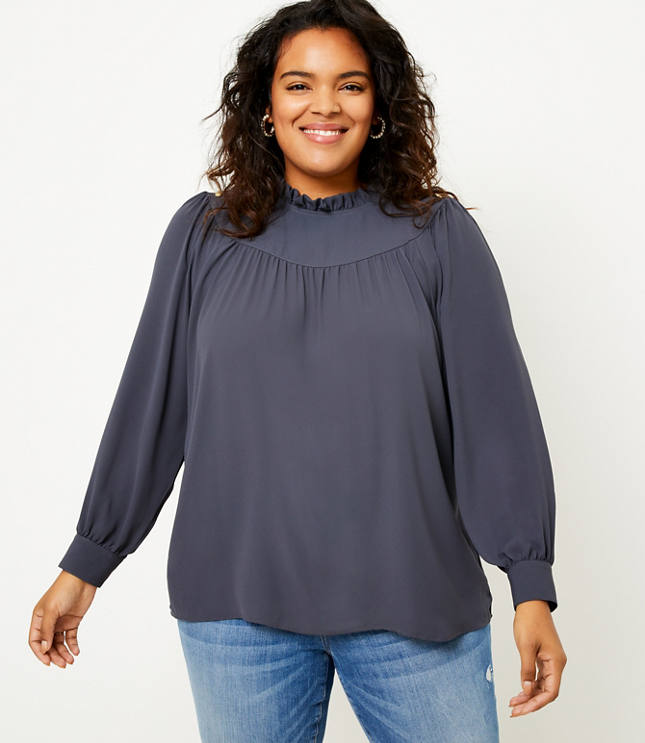 loft plus size blouses