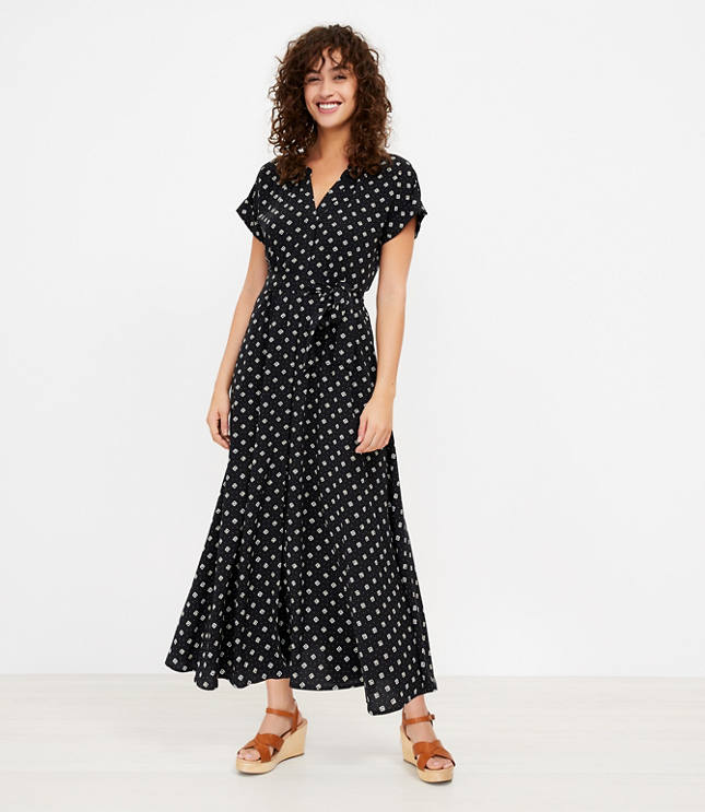 Geo Pocket Shirtdress